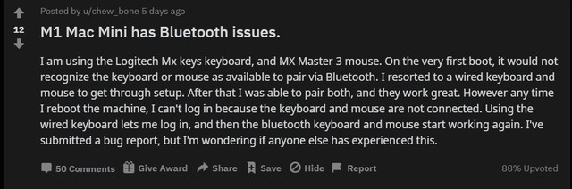 M1版MacBook故障汇总 断连死机黑屏