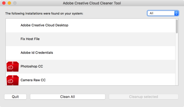 creative cloud cleaner tool for mac